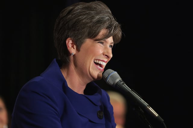Republican Senate Candidate Joni Ernst Gathers With Supporters On Election Night