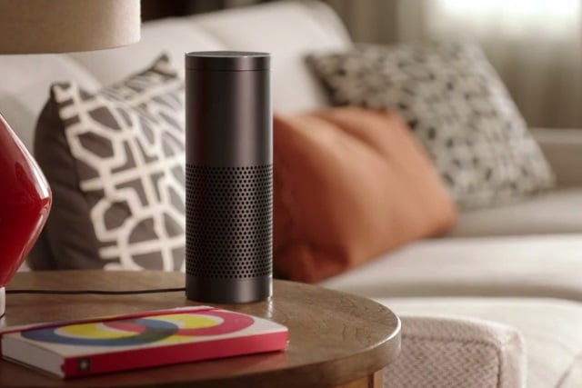 Amazon Echo on a table