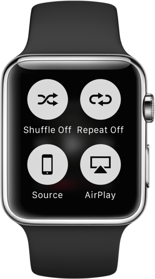 Apple Watch Force Touch context menu