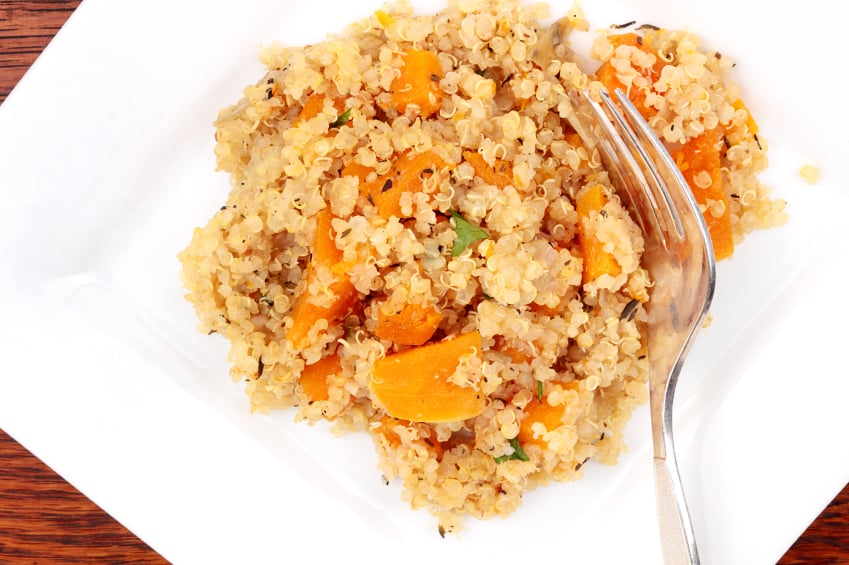 Quinoa, squash