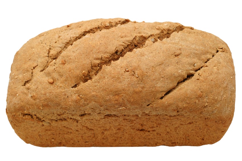 Loaf of whole grain bread