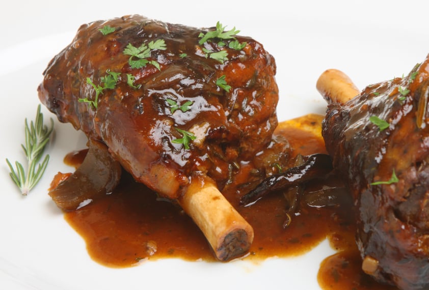 Roasted Lamb Shanks