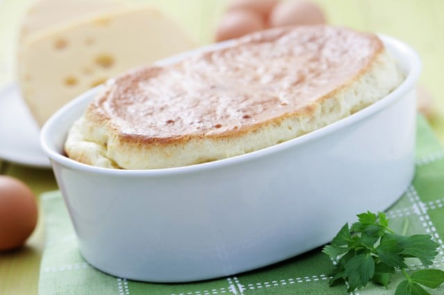 Three-Cheese Soufflé