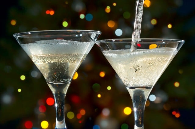 Champagne glasses, drinks, cocktails