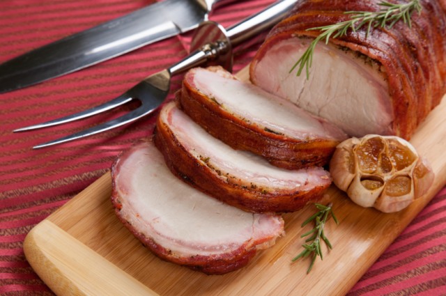 Bacon-wrapped Pork Loin