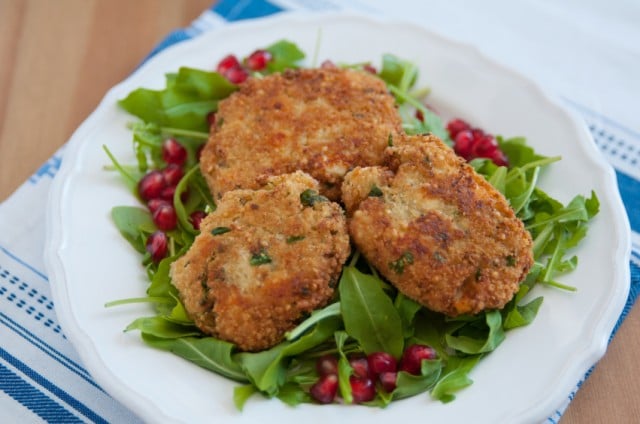 Vegetable burger, quinoa patties