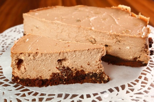 Chocolate cheesecake, pie