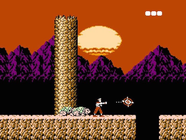 A screenshot from 'Rygar' on NES