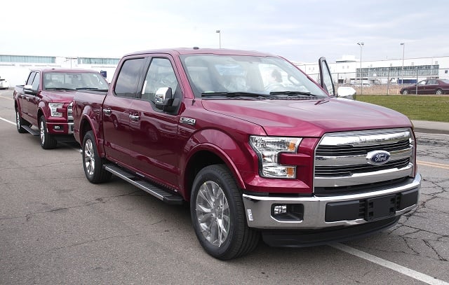 Ford F 150 Bill Ford, Top Ford Executives Hold Press Conference At Dearborn Truck Plant