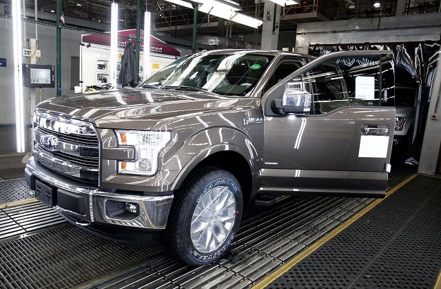 Bill Ford, Top Ford Executives Hold Press Conference At Dearborn Truck Plant