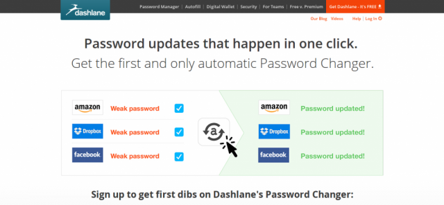 Dashlane Password Changer