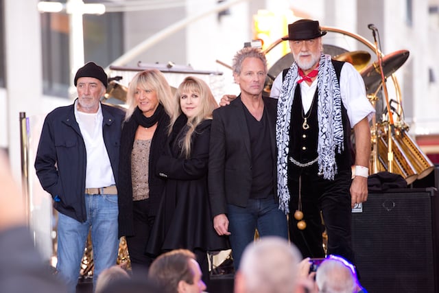 (L-R) John McVie, Christine McVie, Stevie Nicks, Lindsey Buckingham and Mick Fleetwood of Fleetwood Mac 