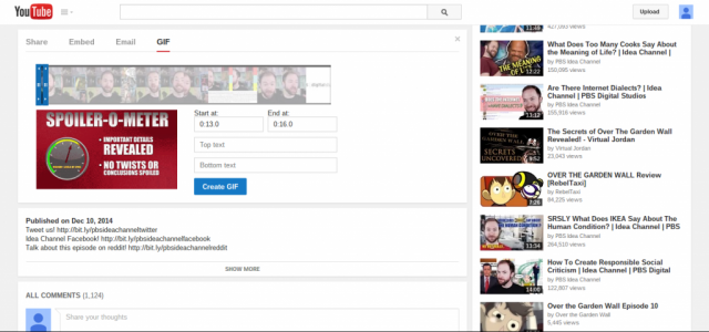 YouTube GIF Creator