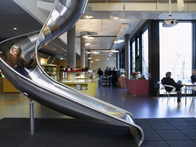 Slide at Google's engineering hub in Zurich