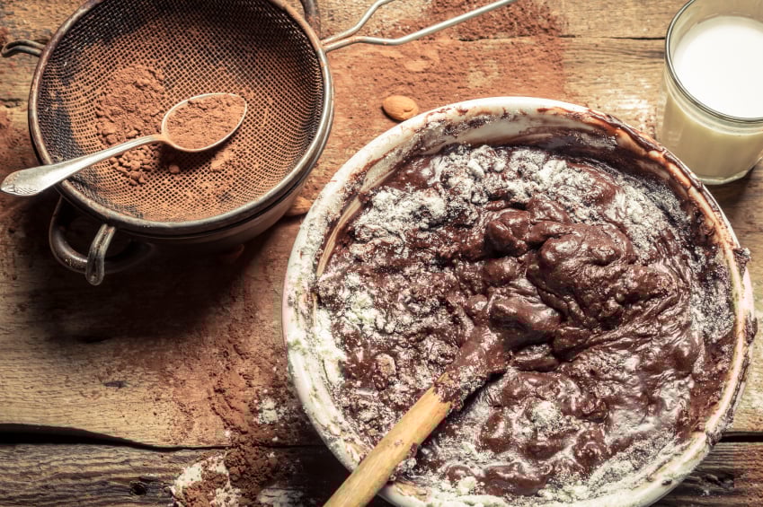 Chocolate cookie batter