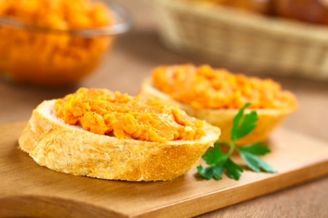 Sweet Potato Spread on Baguette