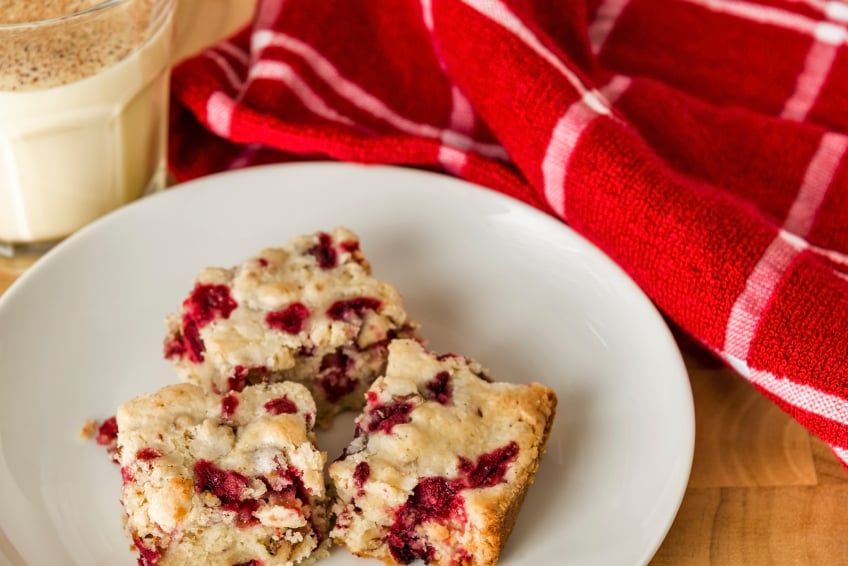 Cranberry Cake, blondies