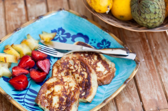 French Toast, strawberries