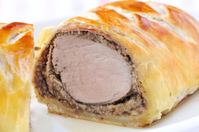 Crescent-wrapped pork tenderloin