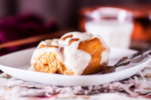 Pumpkin Cinnamon Roll, sticky bun