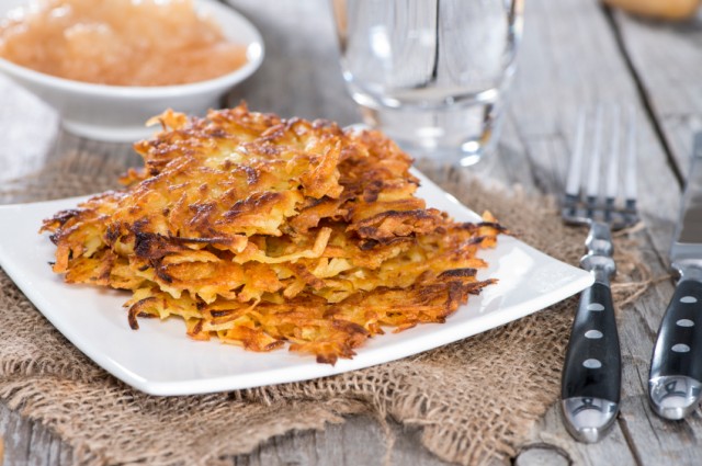 Potato Fritters, latke, sweet potato pancakes