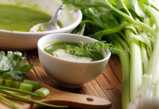 celery soup, stock, stew