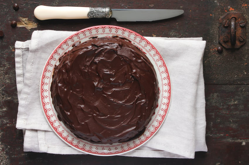 Chocolate pie, cake, mousse