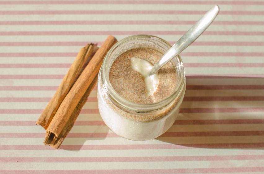 Milk, cinnamon, yogurt