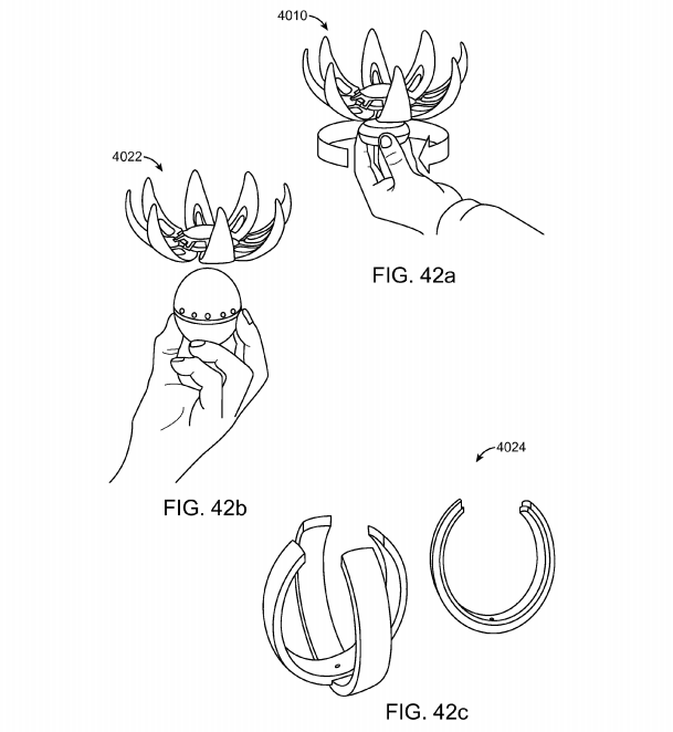 Magic Leap patent application Fig. 42a, 42b, 42c