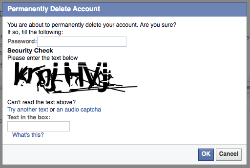 Steps to delete your Facebook account