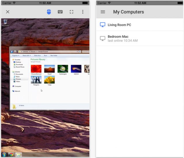Chrome remote desktop for iOS