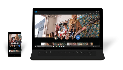 Windows 10 on phone and laptop