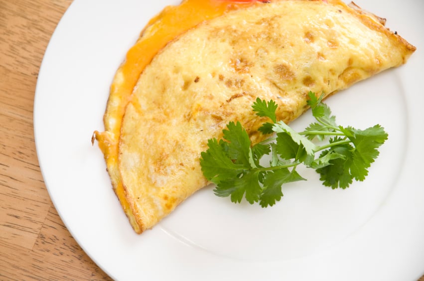 Omelette, eggs, breakfast
