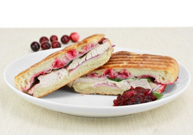 panini with turkey and cranberries