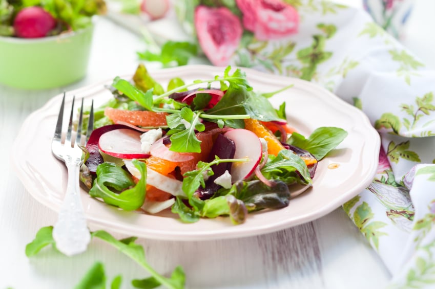 Beetroot salad, fennel, radish, grapefruit