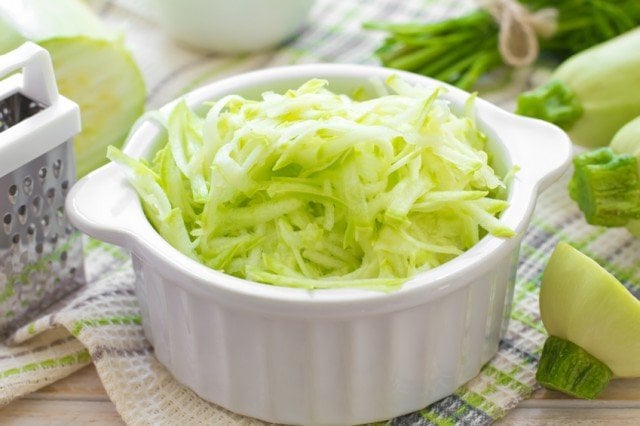 grated zucchini
