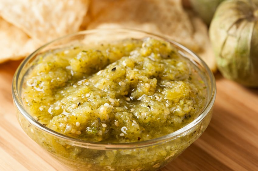 Cucumber tomatillo salsa