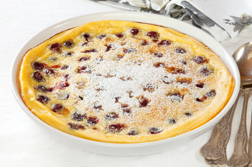 Cherry Clafoutis, dutch baby pancake