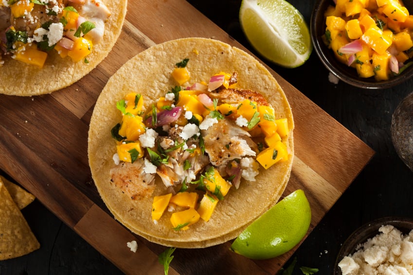 Mango Fish Tacos