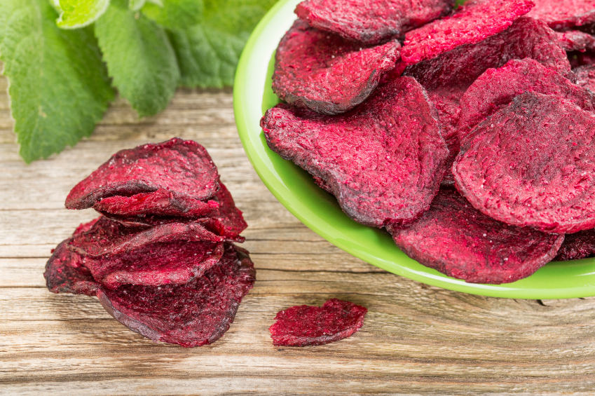 red beet chips