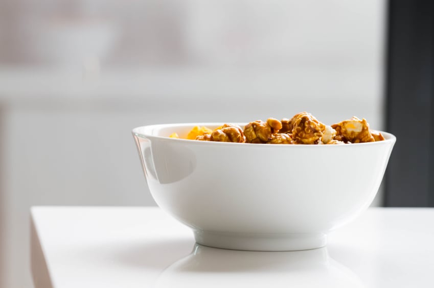 popcorn bites in bowl