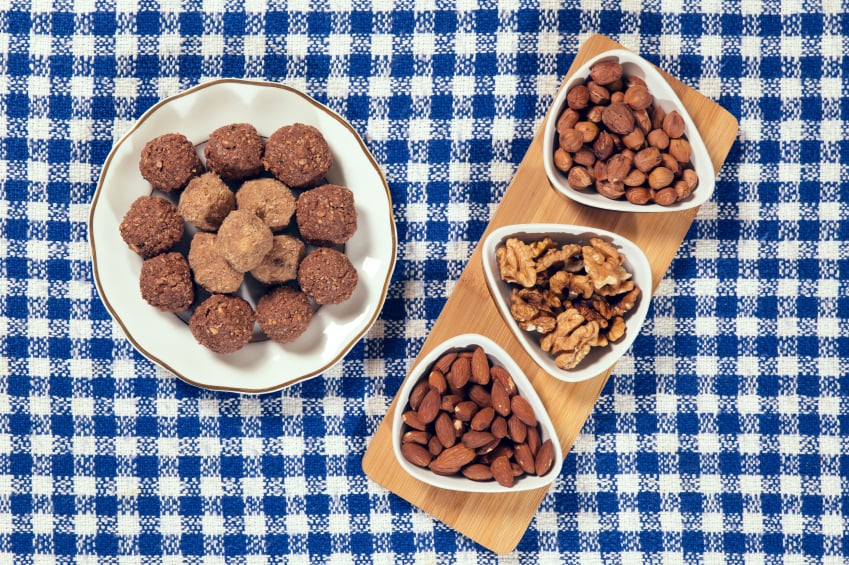 Almonds, Nuts, protein balls