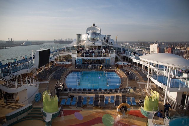 Deck of a Cruise Ship