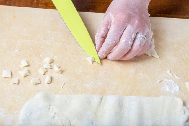making gnocchi