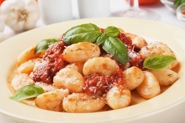 gnocci with fresh herbs