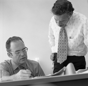 Gordon Moore and Robert Noyce at Intel