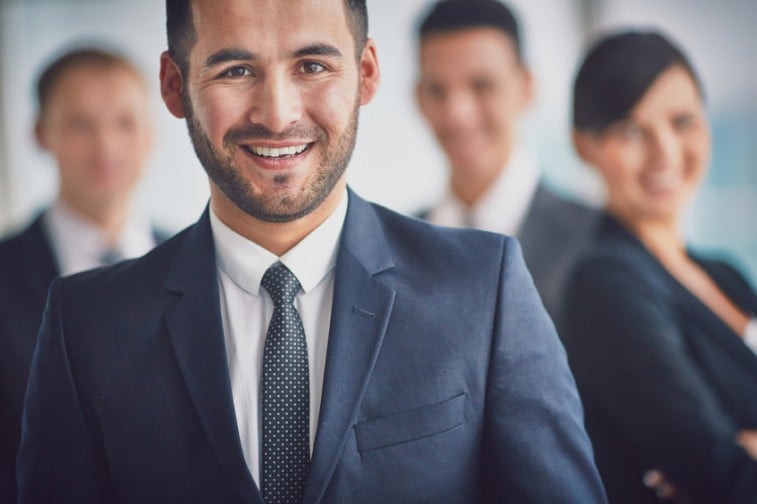 Smiling man in a suit