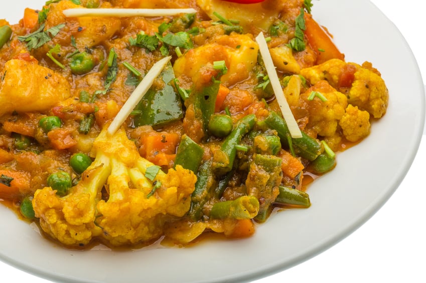Mix vegetable masala, cauliflower, beans  10 of the Best International Foods You Have to Try Mix vegetable masala