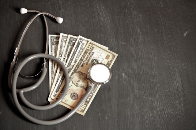 Money in the doctor's office