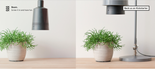 Beam smart projector